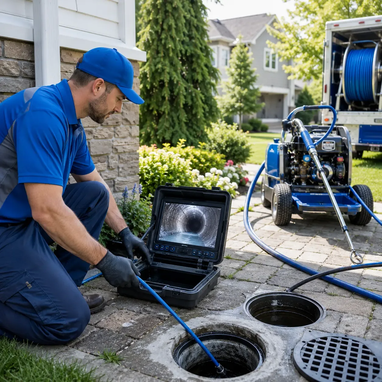 Outdoor drain cleaning professionals serving Westbrook, TX